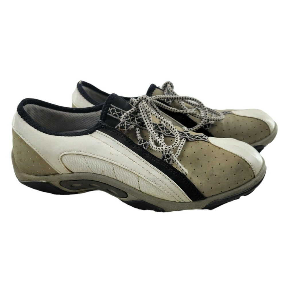 Footjoy Women's Leather Golf Shoes Summer Series Size 6.5 Tan Cream